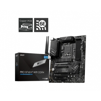 MSI PRO B760-P WIFI6E DDR4 HDMI-DP TYPEC PCIE 4.0 1700p ATX