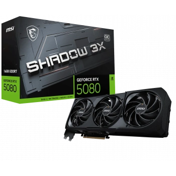 MSI RTX5080 16GB SHADOW 3X OC 16G GDDR7 256bit HDMI DP PCIe 5.0