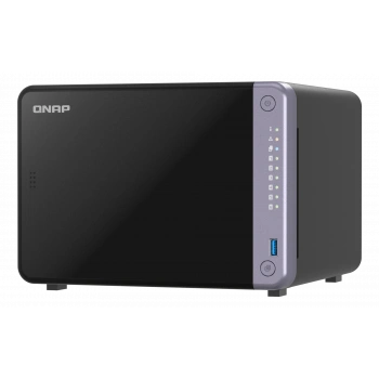 QNAP 6diskli Alpine AL524 QC-4GB RAM-2-10GbE SFP+ Nas Server TS-632X