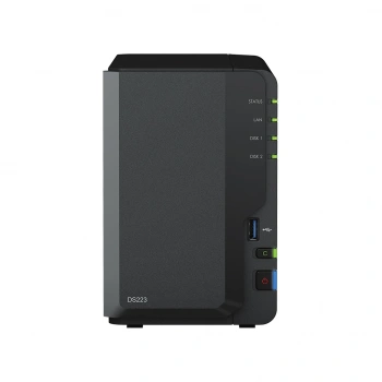 SYNOLOGY 2diskli Realtek QC-2GB RAM-Gigabit Nas Server DS223