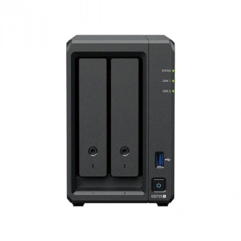 SYNOLOGY DS725 PLUS RYZEN 1600-32GB RAM- 2-diskli Nas Server (Disksiz)