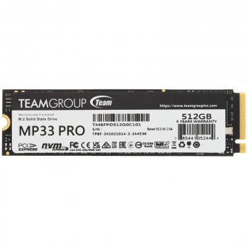 TEAM MP33 PRO 512GB 3400-2600MB/s M2 PCIE GEN3 NVME SSD