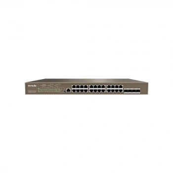 TENDA 24port 410W FULL PoE TEG5328P-24-410W GIGABIT 4X SFP Yönetilebilir Switch RackMount