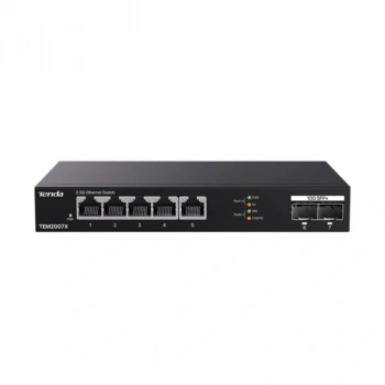 TENDA 5port TEM2007X 2.5 Gigabit 2-SFP 10GbE Yönetilemez Switch