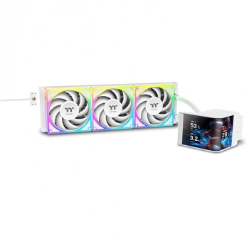THERMALTAKE 360MM 6.67 AMOLED MAGCurve 360 ULTRA CL-W454-PL12SW-A ARGB AM5-1851p Sıvı Soğutmalı İşlemci Fanı Beyaz