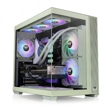THERMALTAKE 850W 80+ GOLD VIEW 380 MACENTA GREEN CA-3Z2-85MEWE-00 GAMING MID-TOWER PC KASASI YEŞİL