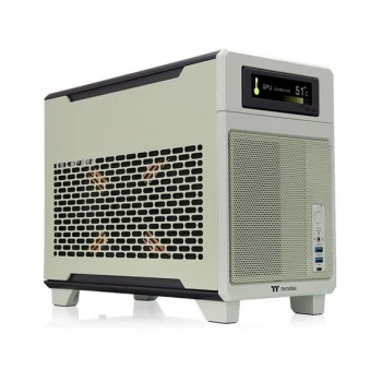 THERMALTAKE TR100 MATCHA GREEN DIJITAL EKRAN MINI-ITX PC KASASI YEŞİL