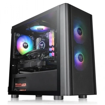 THERMALTAKE V150 BREEZE TG CA-1R1-00S1WN-02 GAMING MICRO-TOWER PC KASASI