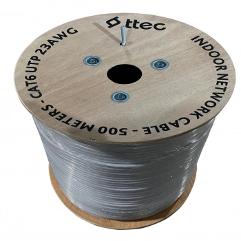 TTEC KBL-CAT6-23CCA/IN500G 500MT U/UTP CAT6 NETWORK PVC KABLO GRI CCA 0.55MM