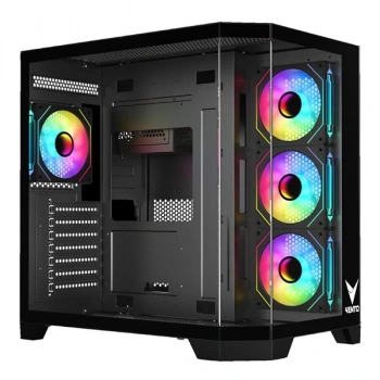 VENTO VG4204FA Panoramik Gaming Mid-Tower PC Kasası Siyah