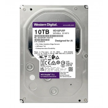WD 3.5 10TB PURPLE WD102PURX 7200RPM 256MB SATA-3 Güvenlik Diski