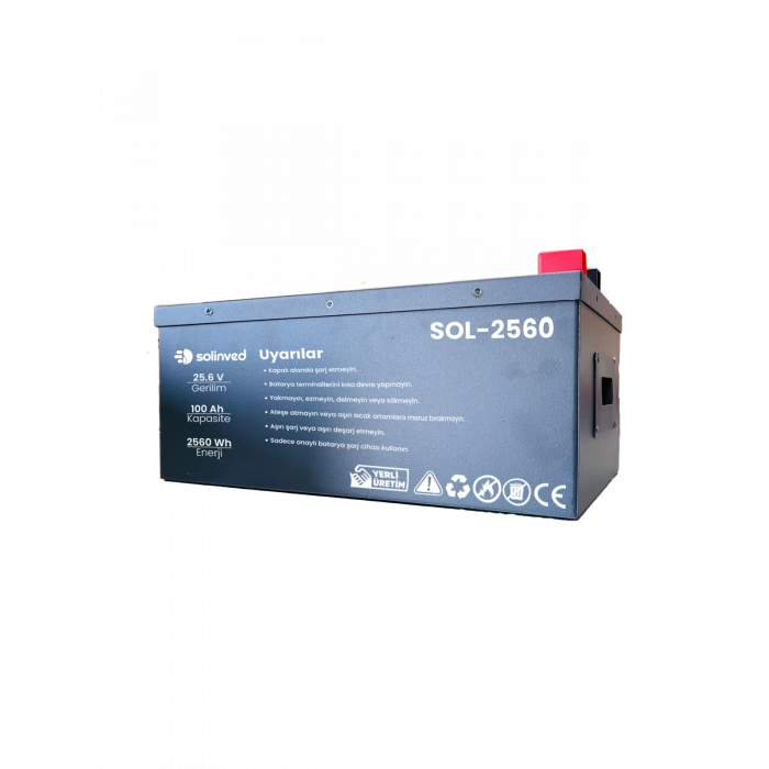 25.6 V 100Ah Lityum Akü