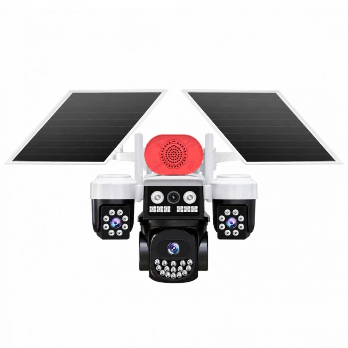 Joysee S3 9Mp AOR 4G 3.6mm 2x2.8mm 2 Solar Üç Kamera 19IR+18Led PTZ