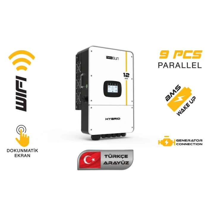 MEXXSUN 12 KW Hibrit Monofaze LV (48V)
