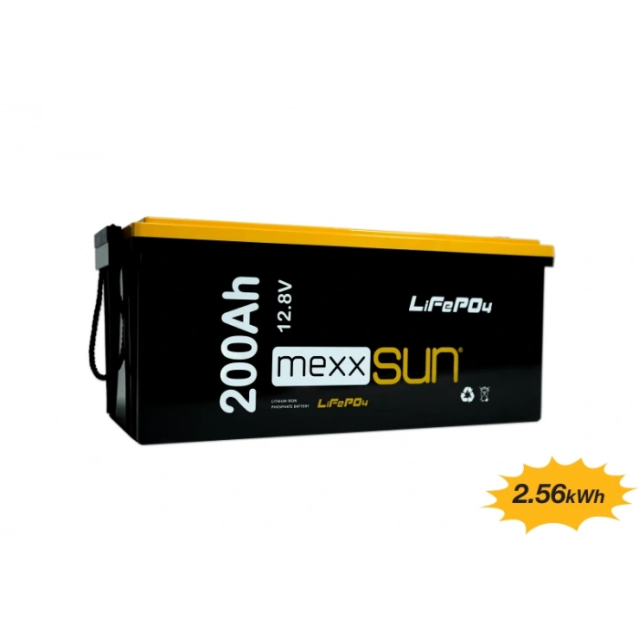 MEXXSUN Lityum Akü 12,8V 200Ah (LiFePo4) 2560Wh