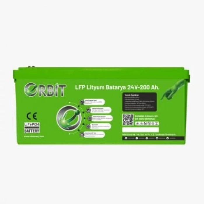 ORBİT 24 V 210 Ah LiFePO4 Akü-Marin Tip-VP