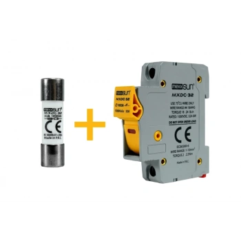 DC Sigorta + Sigorta Yuvası (32A 1000V) - 12 adet