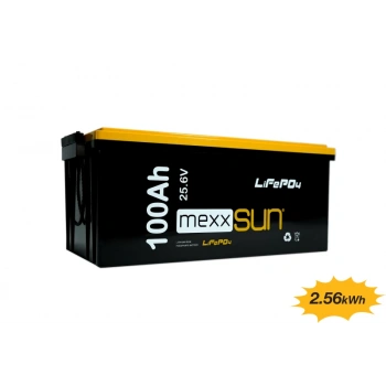 MEXXSUN Lityum Akü 25,6V 100Ah (LiFePo4) 2560Wh