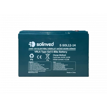 12V 14AH VRLA Tipi Elektrikli Bisiklet Aküsü