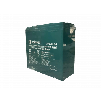 12V 24AH VRLA Tipi Elektrikli Bisiklet Aküsü