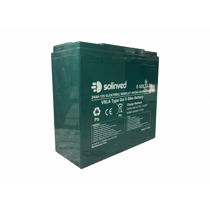 12V 24AH VRLA Tipi Elektrikli Bisiklet Aküsü