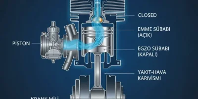 Benzinli Motosikletlerde Silindir Çalışma Prensibi