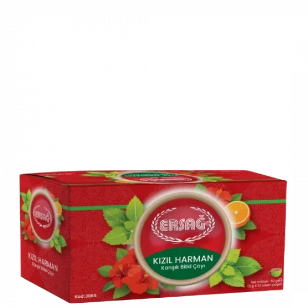 SUDAN BAMYASI, KARABAMYA ÇİÇEĞİ, MELİSA, OĞULOTU, TURUNÇ İÇEREN KIZIL HARMAN KARIŞIK BİTKİ ÇAYI