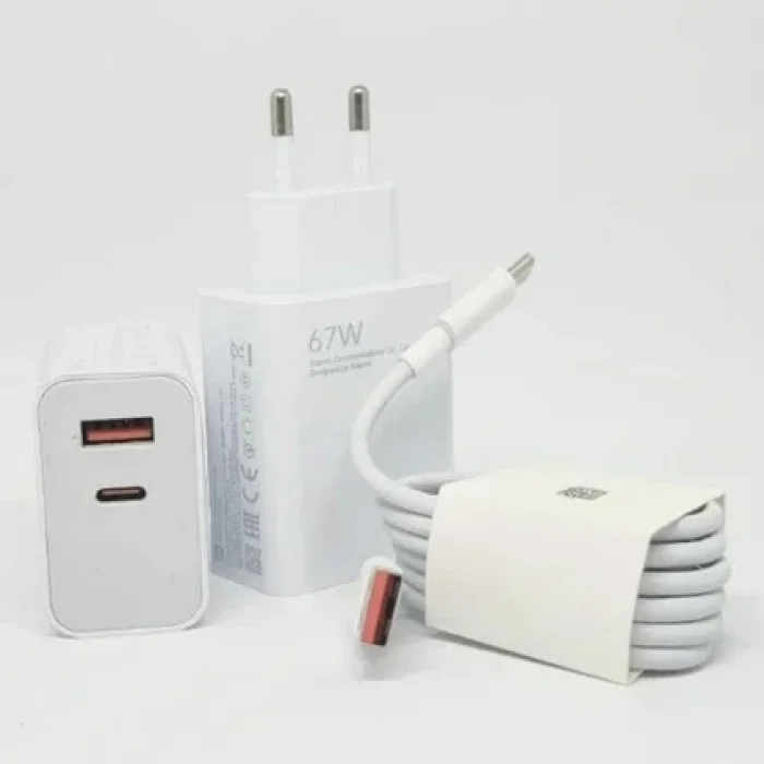 XİAOMİ 67W 2 TYPE C 1 USB ÇIKIŞLI ŞARJ SETİ
