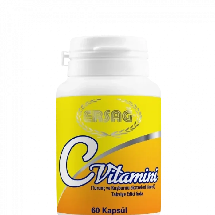 C VİTAMİNİ KAPSÜL (TURUNÇ VE KUŞBURNU EKSTRELERİ İLAVELİ)