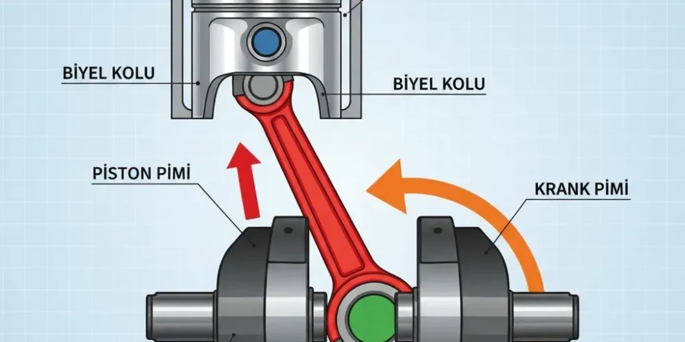 Krank Mili ve Biyel Kolu Arasındaki İlişki
