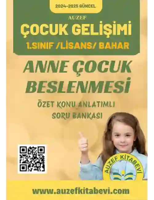 Anne Çocuk Beslenmesi Özet Konu Anlatımlı Soru Bankası