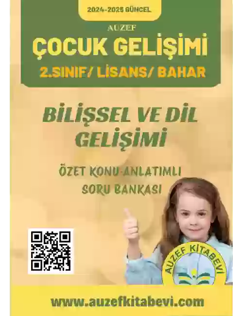 Bilişsel ve Dil Gelişimi Özet Konu Anlatımlı Soru Bankası