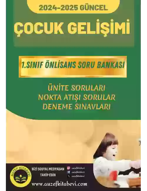Çocuk Gelişimi ÖnLisans 1.Sınıf 7 Ders Soru Bankası