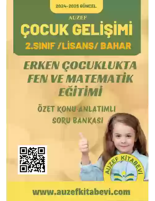 Erken Çocuklukta Fen ve Matematik Eğitimi Özet Konu Anlatım Soru Bankası