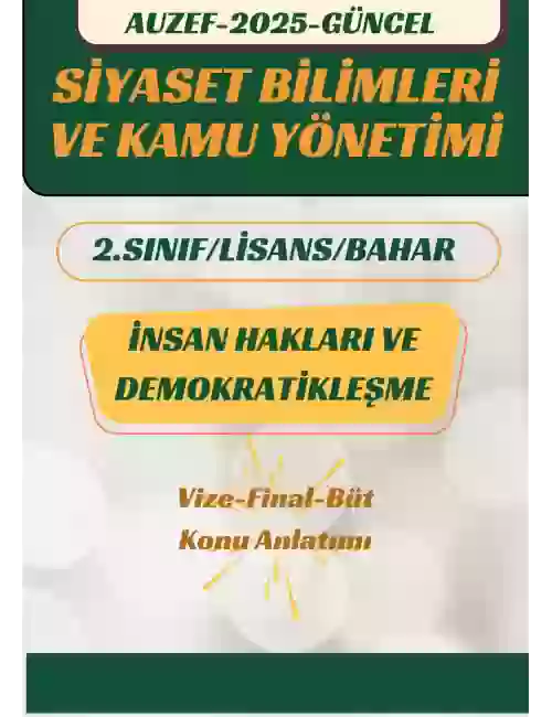 İNSAN HAKLARI VE DEMOKRATİKLEŞME