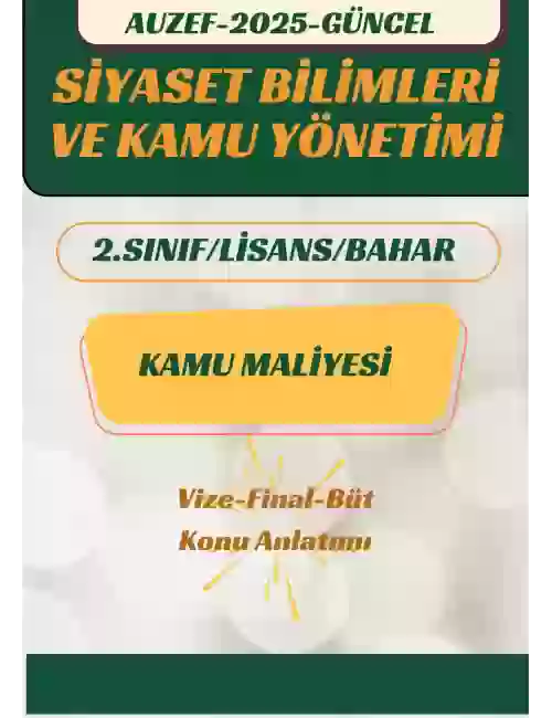 KAMU MALİYESİ