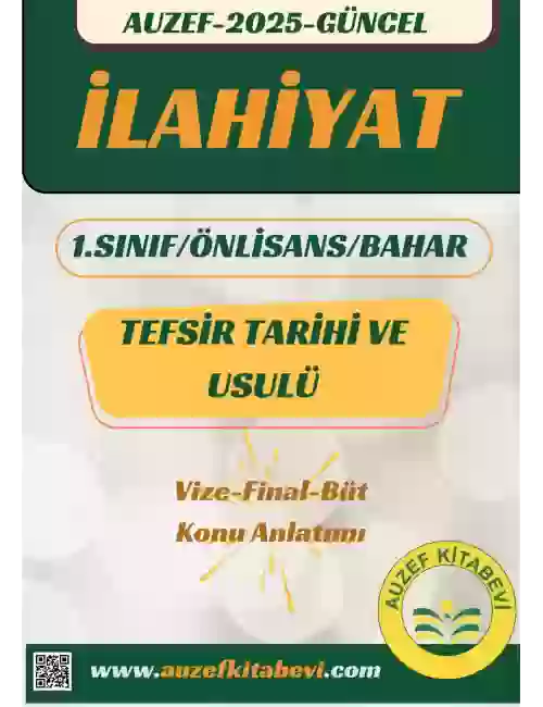 TEFSİR TARİHİ VE USULÜ