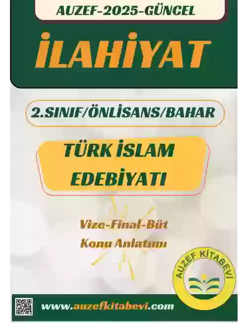 TÜRK İSLAM EDEBİYATI