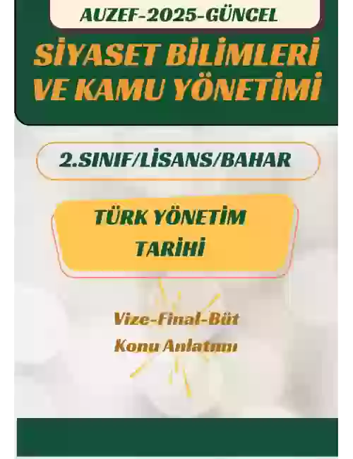 TÜRK YÖNETİM TARİHİ