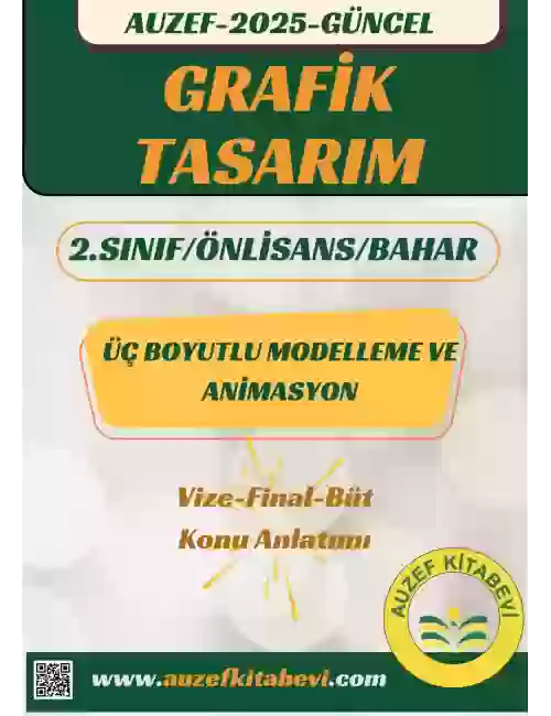 ÜÇ BOYUTLU MODELLEME VE ANİMASYON