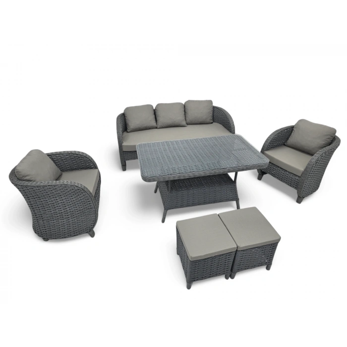 ATLANTİK RATTAN ÜÇLÜ OTURMA GRUBU