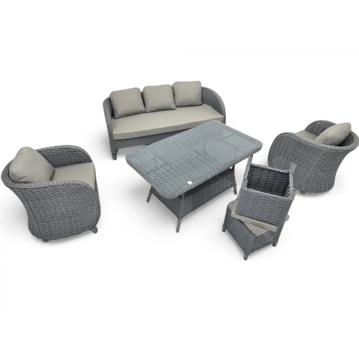 ATLANTİK RATTAN ÜÇLÜ OTURMA GRUBU