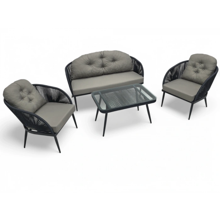 ATLAS İP ÖRGÜ İKİLİ OTURMA GRUBU