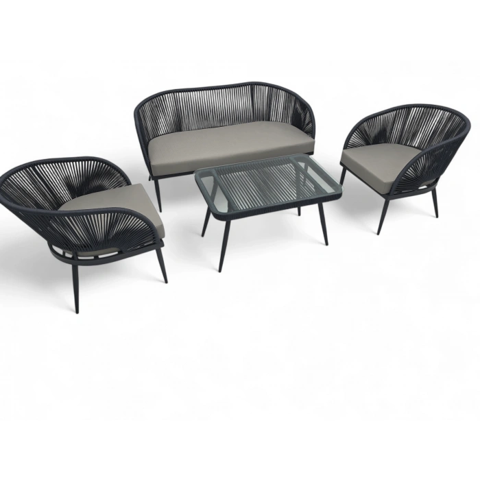 ATLAS İP ÖRGÜ İKİLİ OTURMA GRUBU