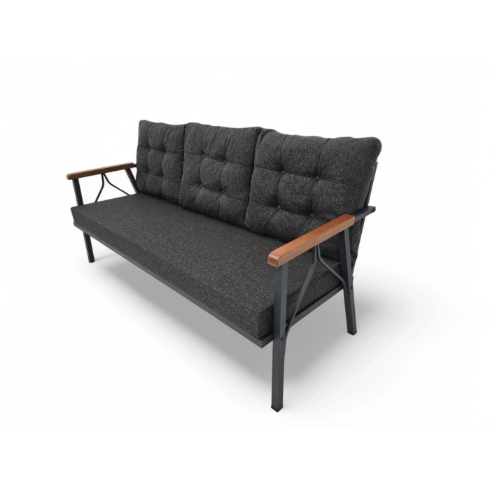 BERGAMA METAL ÜÇLÜ OTURMA GRUBU