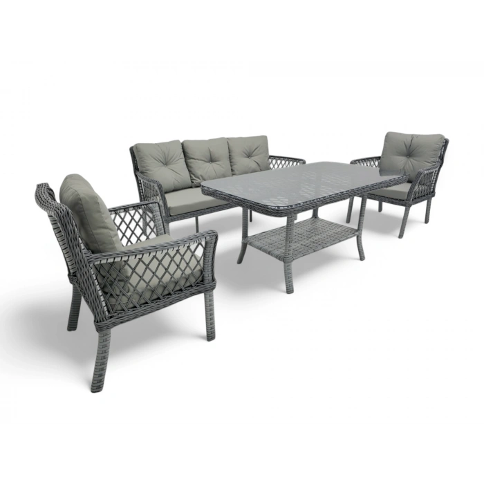 DESTAN RATTAN ÜÇLÜ OTURMA GRUBU