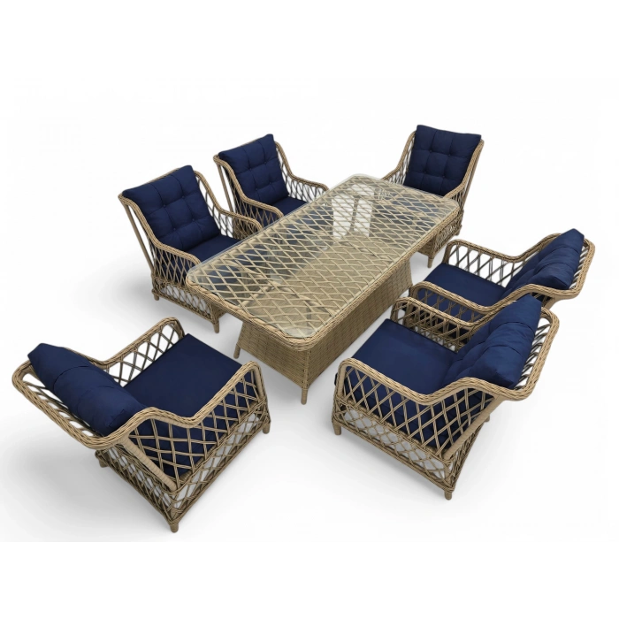 DİVERESSO RATTAN ALTILI MASA TAKIMI