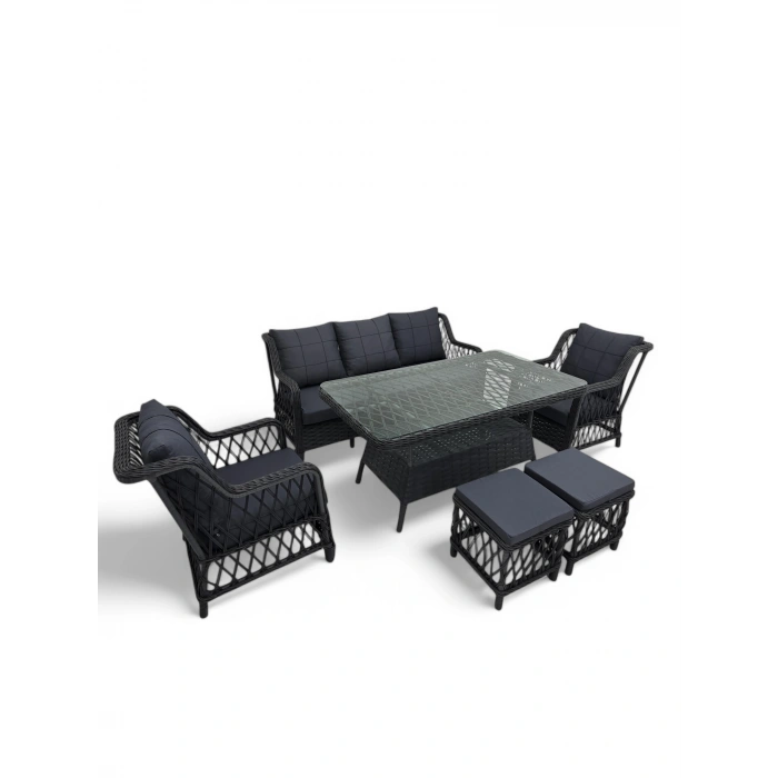 DİVERESSO RATTAN ÜÇLÜ OTURMA GRUBU