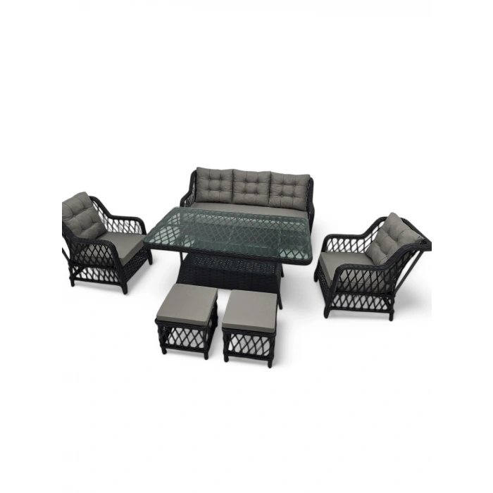 DİVERESSO RATTAN ÜÇLÜ OTURMA GRUBU