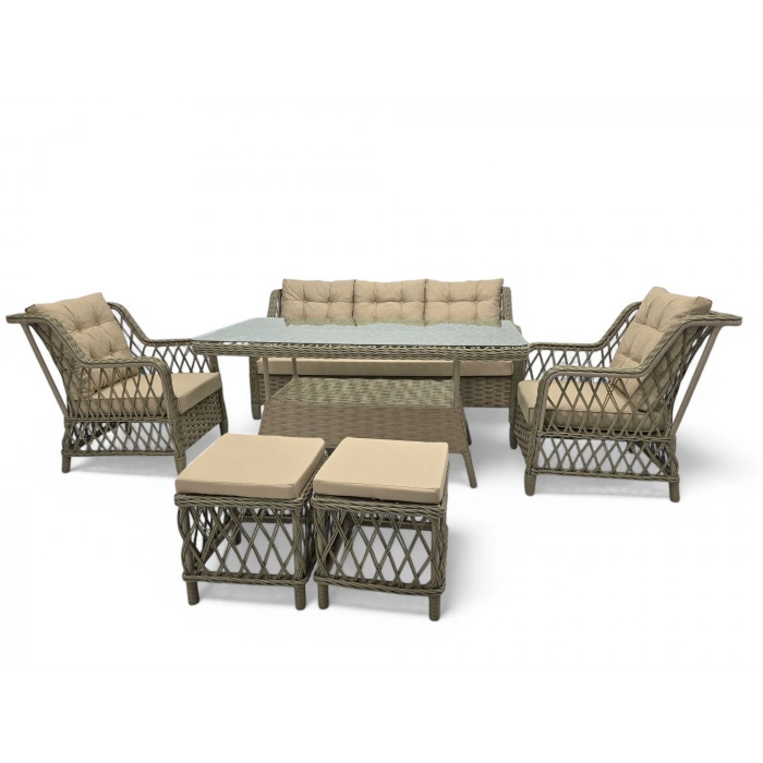 DİVERESSO RATTAN ÜÇLÜ OTURMA GRUBU